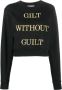 Moschino Trui met geborduurde tekst Zwart - Thumbnail 1