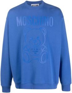 Moschino Trui met logoprint Blauw