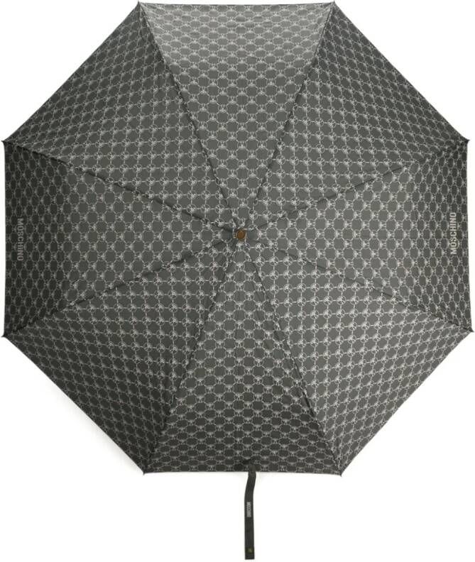 Moschino Tweekleurige paraplu Grijs