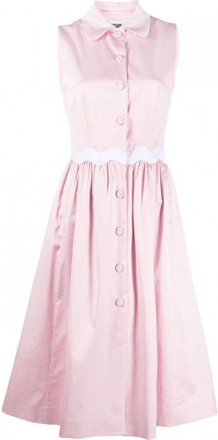 Moschino Geplooide mini-jurk Roze