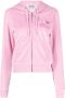 MOSCHINO JEANS Velours hoodie Roze - Thumbnail 1