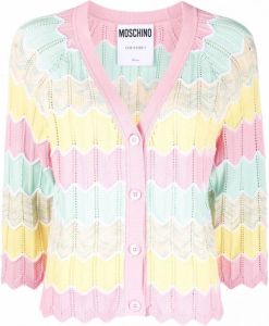 Moschino Vest met colourblocking Geel