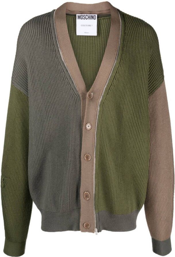 Moschino Vest met colourblocking Groen