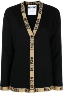 Moschino Vest met logo-afwerking Zwart