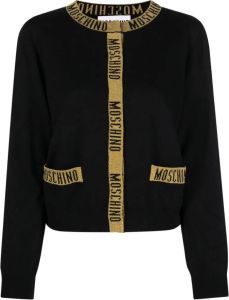 Moschino Vest met logo afwerking Zwart