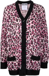 Moschino Vest met luipaardprint Roze