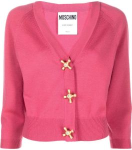 Moschino Vest met sierknoop Roze