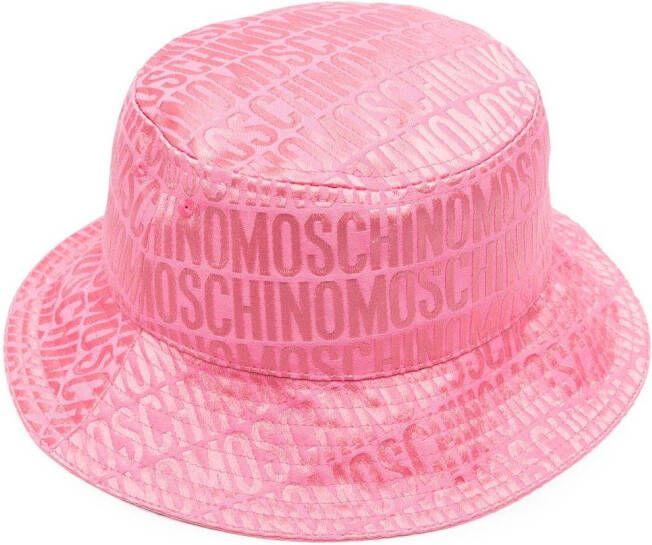 Moschino Vissershoed met logo Roze