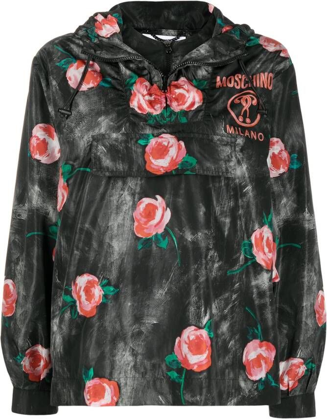 Moschino Windjack met capuchon Zwart