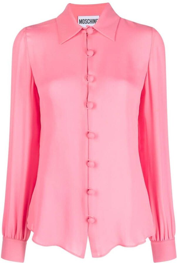 Moschino Zijden blouse Roze