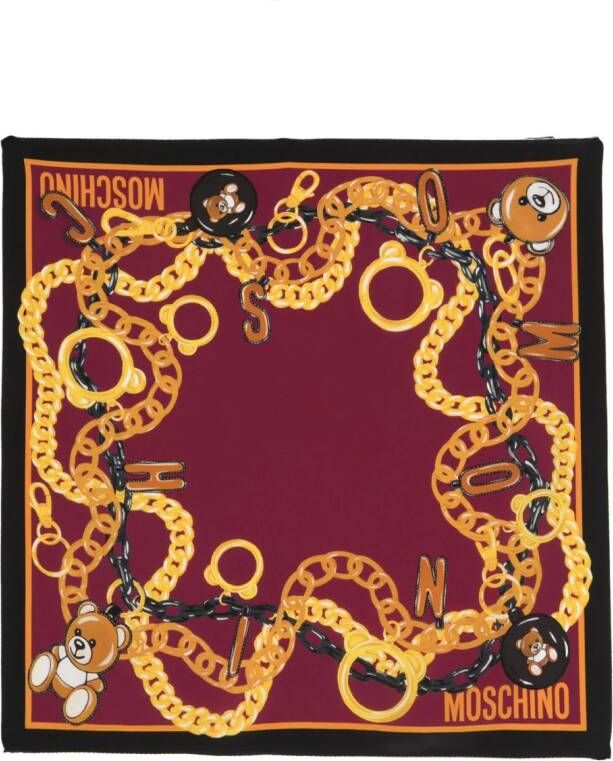 Moschino Zijden sjaal Paars