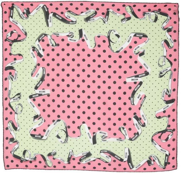 Moschino Zijden sjaal Roze