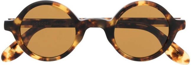 Moscot Zonnebril met rond montuur Bruin