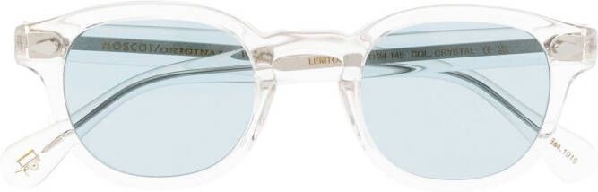 Moscot Zonnebril met rond montuur Wit