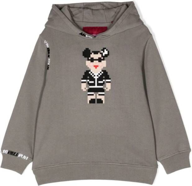 Mostly Heard Rarely Seen 8-Bit Hoodie met print Grijs
