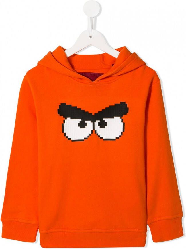 Mostly Heard Rarely Seen 8-Bit Angry Bird hoodie Oranje