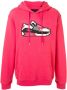 Mostly Heard Rarely Seen 8-Bit Hoodie met sneakerprint Rood - Thumbnail 1