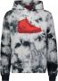 Mostly Heard Rarely Seen 8-Bit Hoodie met tie-dye print Zwart - Thumbnail 1
