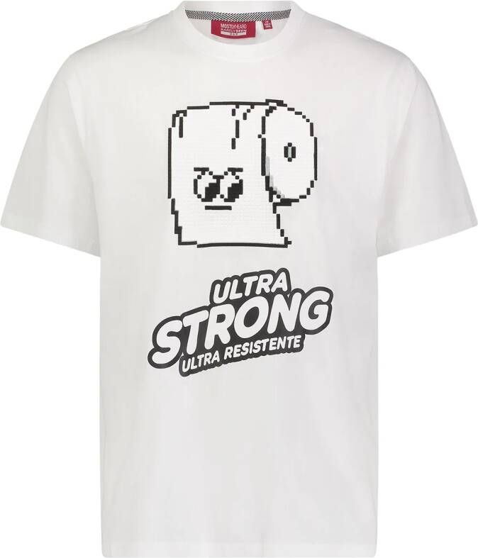 Mostly Heard Rarely Seen 8-Bit Katoenen T-shirt Wit