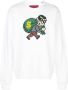 Mostly Heard Rarely Seen 8-Bit sweater met dievenprint Wit - Thumbnail 1