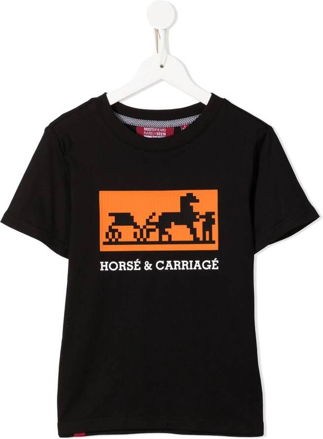 Mostly Heard Rarely Seen 8-Bit T-shirt met print Zwart