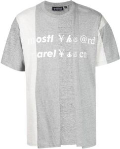 Mostly Heard Rarely Seen T-shirt met logoprint Grijs