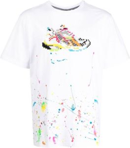 Mostly Heard Rarely Seen T-shirt met print Wit