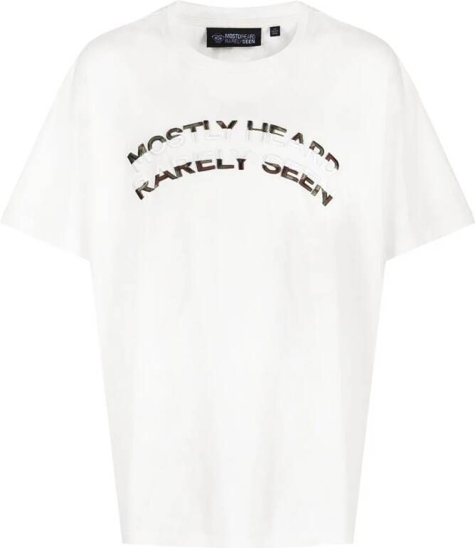 Mostly Heard Rarely Seen T-shirt met ronde hals Wit
