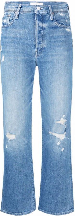 MOTHER Gerafelde jeans Blauw