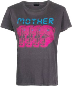 MOTHER T-shirt met logoprint Zwart