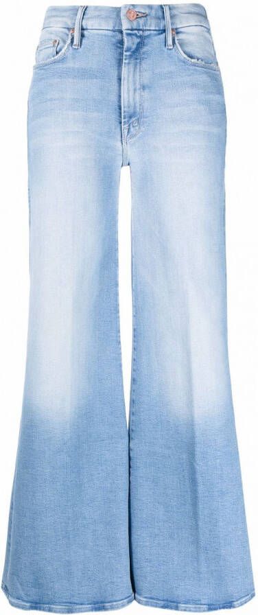 MOTHER Jeans met wijde pijpen Blauw