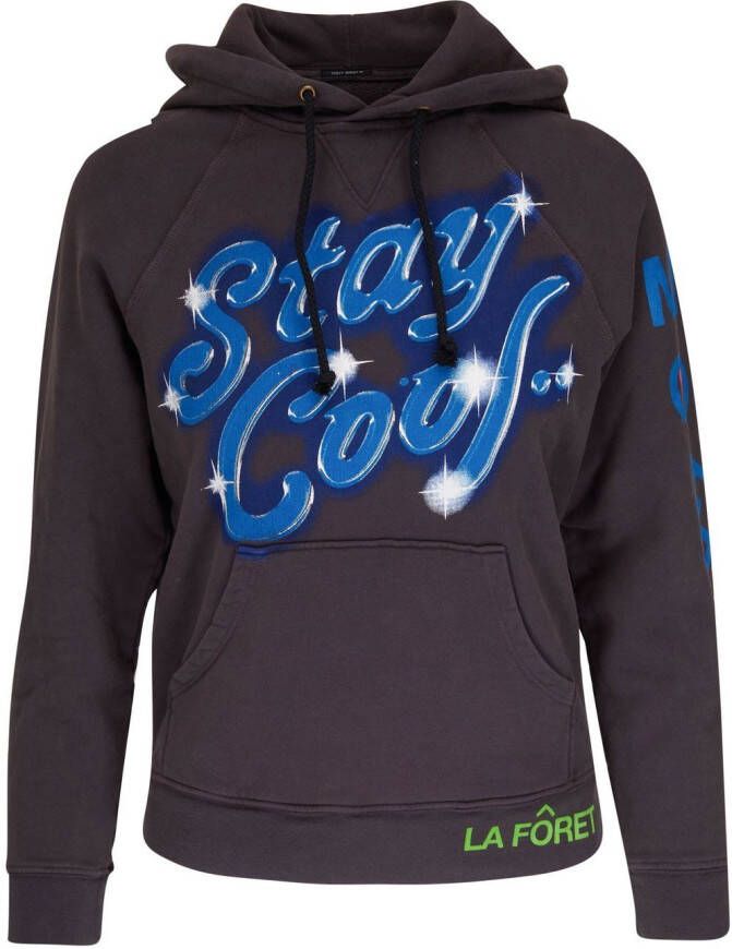 MOTHER Hoodie met print Zwart