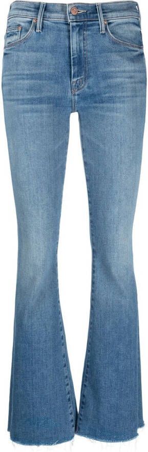 MOTHER Weekender Fray flared jeans Blauw