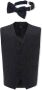Moustache Gilet en vlinderdas Zwart - Thumbnail 1