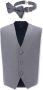 Moustache Gilet en vlinderdas Grijs - Thumbnail 1