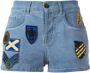 Mr & Mrs Italy patched denim shorts Blauw - Thumbnail 1
