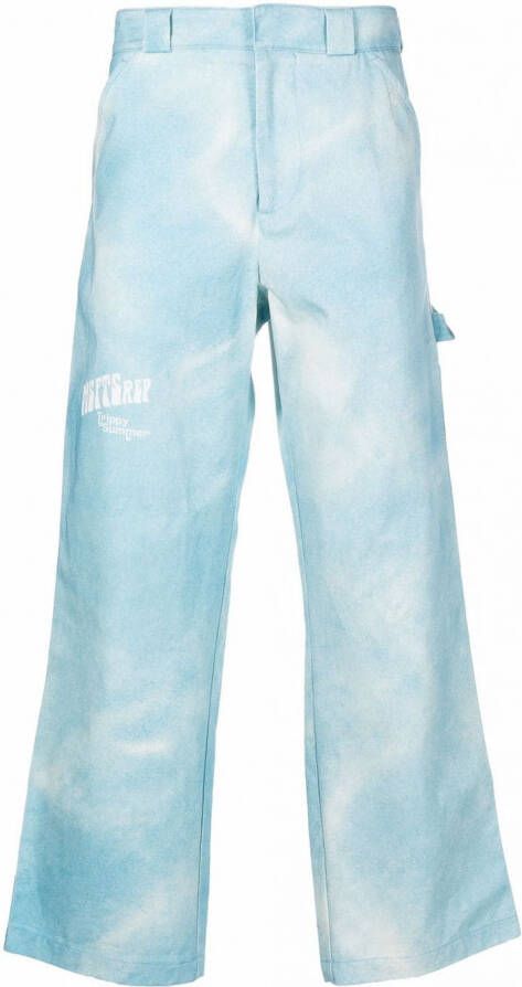 MSFTSrep Flared broek Blauw