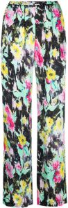 MSGM abstract floral print trousers Geel