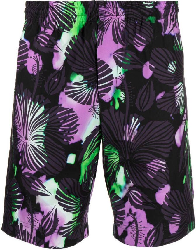 MSGM Bermuda shorts met abstracte print Zwart