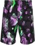 MSGM Bermuda shorts met abstracte print Zwart - Thumbnail 1