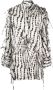 MSGM Mini-jurk met abstracte print Wit - Thumbnail 1