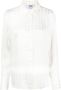 MSGM Blouse met pied-de-poule print Wit - Thumbnail 1