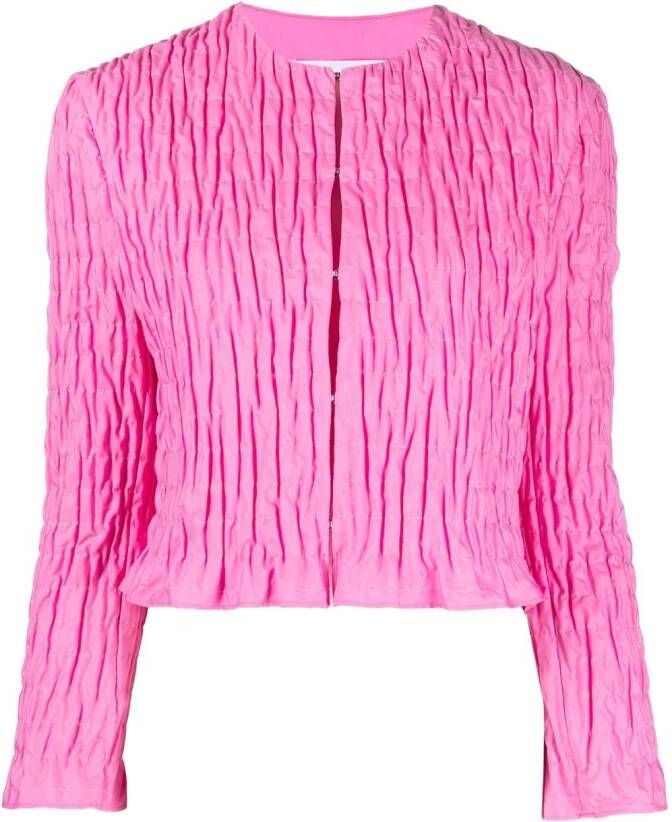 MSGM Blouse met ruches Roze