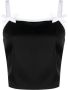 MSGM Cropped top Zwart - Thumbnail 1