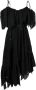 MSGM Broderie anglaise jurk Zwart - Thumbnail 1