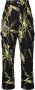 MSGM Broek met bladerprint Zwart - Thumbnail 1