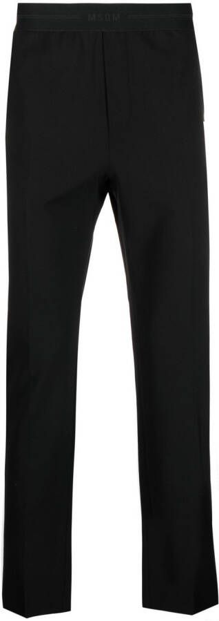 MSGM Broek met logoband Zwart