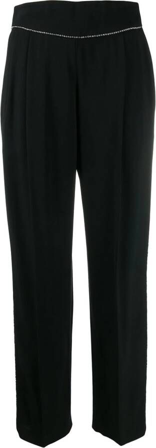 MSGM Broek verfraaid met kristal Zwart