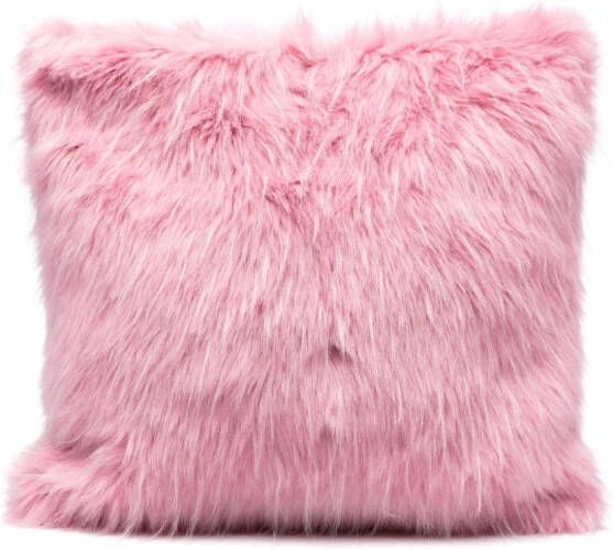 MSGM Clutch van imitatiebont Roze