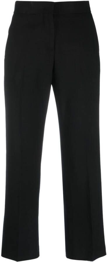 MSGM cropped tailored-cut trousers Zwart
